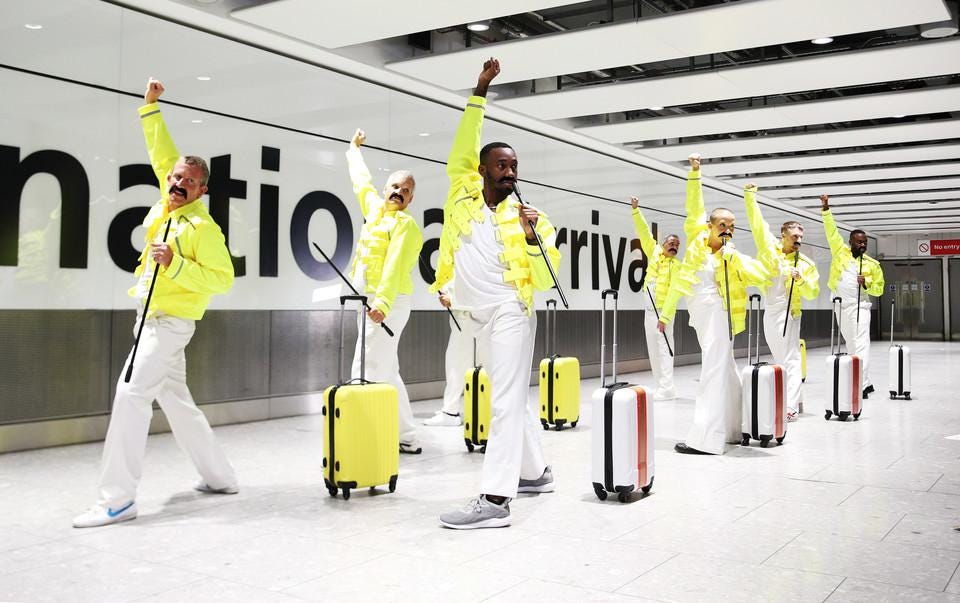 Heathrow Airport Honors Freddie Mercury with Baggage Handler Video